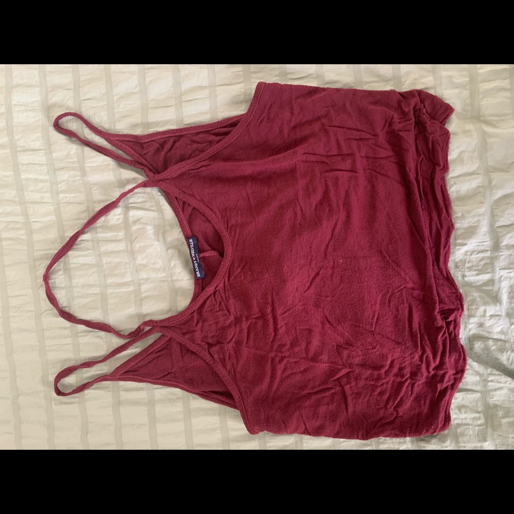 Maroon Strappy Tank Top